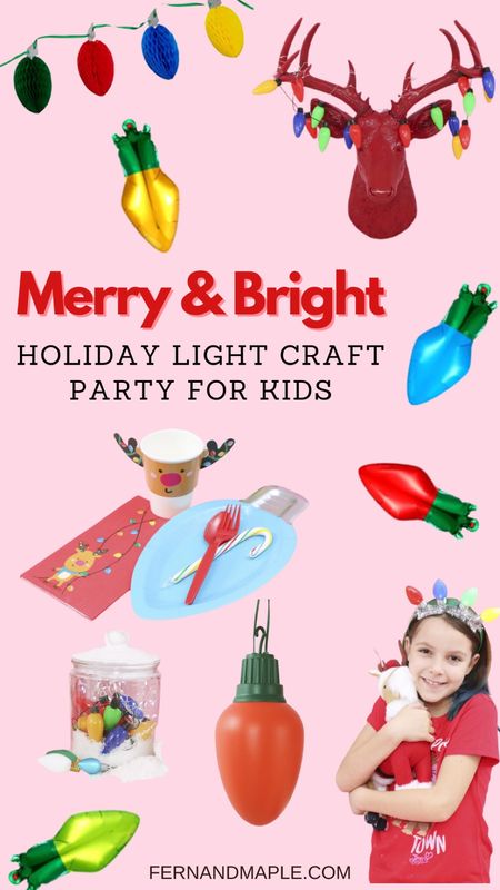 Brighten up the year with a Merry and Bright Christmas Light Craft Party for Kids!

#LTKHoliday #LTKkids #LTKparties