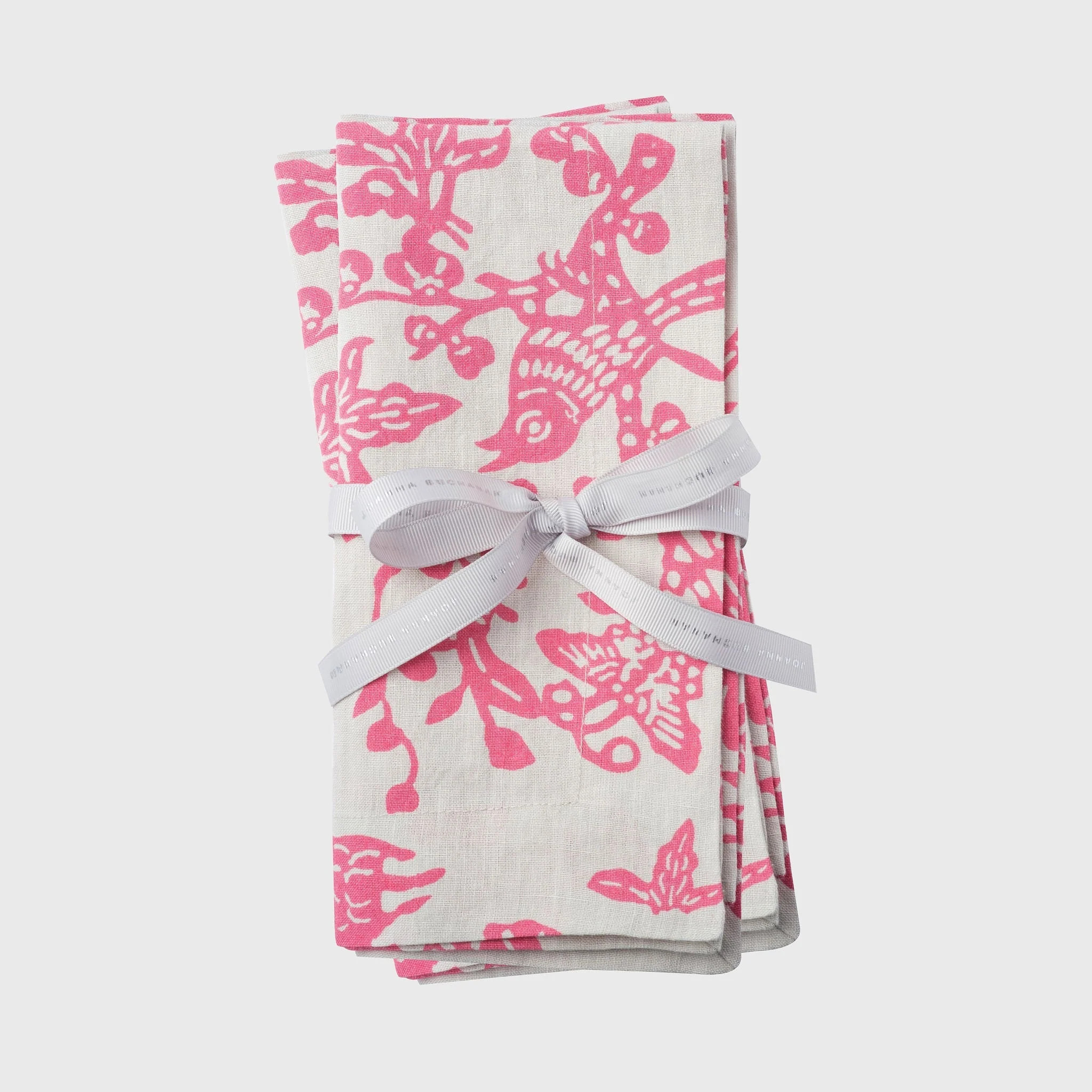 Garden print napkin, pink, set of two | Gorgeous Living