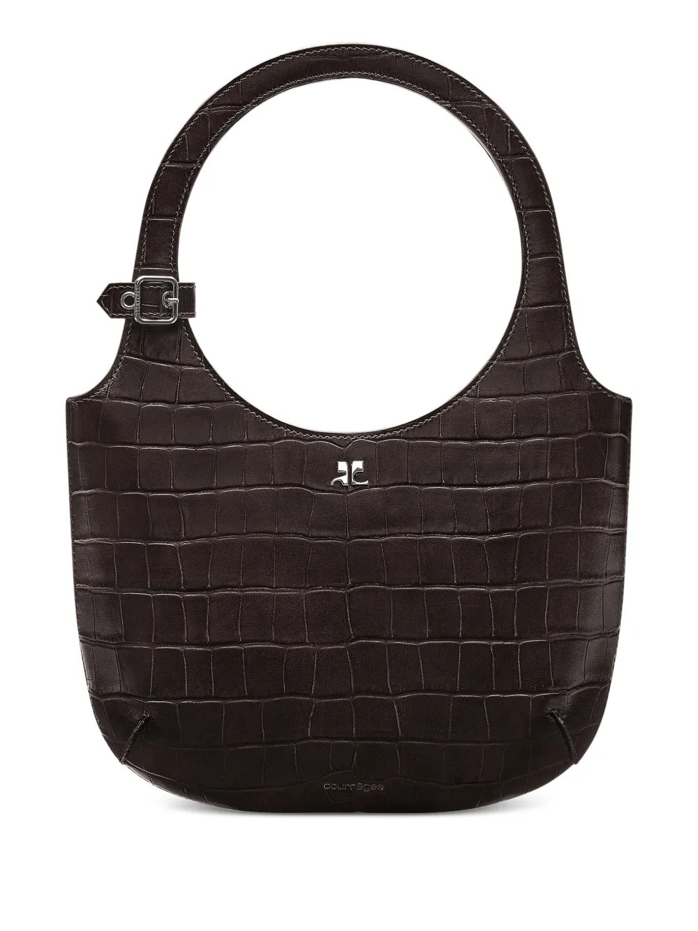Courrèges Holy crocodile-effect Tote Bag | Brown | FARFETCH | Farfetch Global
