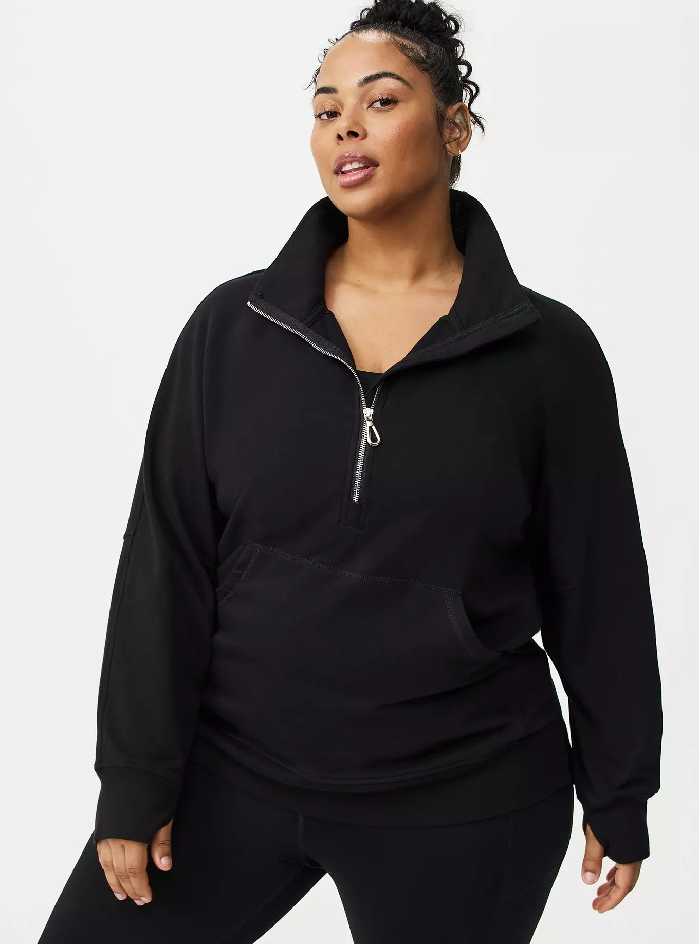 Everyday Fleece Half Zip Active Sweatshirt | Torrid (US & Canada)