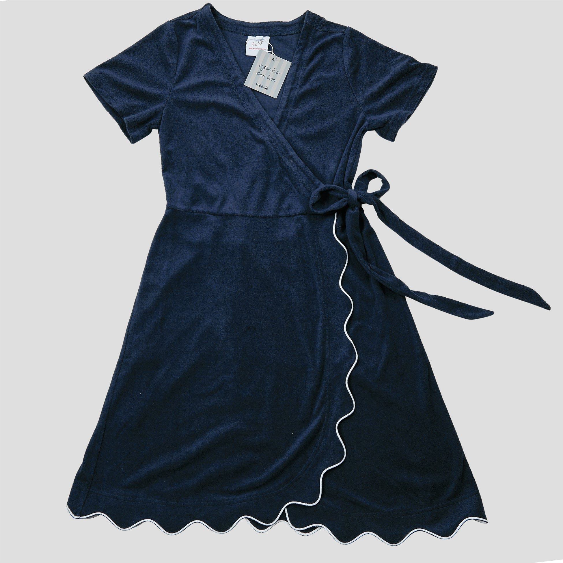 Women's Short White Robe | Weezie Towels