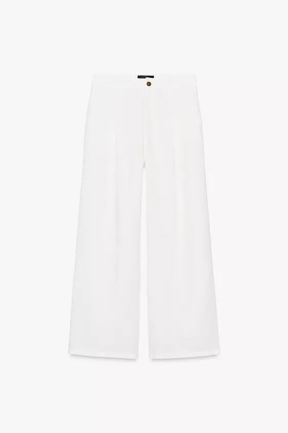 PLEATED RAMIE PANTS | Zara US