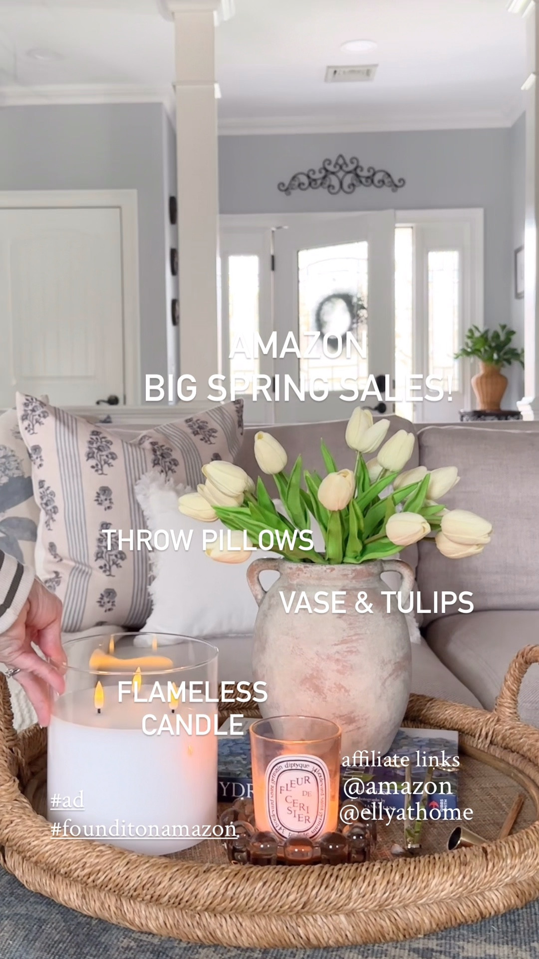 Amazon Big Spring Sales in my home! Shop my favorite pillows, vase, real touch tulips, flameless candle, prosecco glasses, rechargeable bulbs with remote, vintage style area rug & more Amazon home finds! @amazon #ad #founditonamazon affiliate links

#LTKHome #LTKSaleAlert