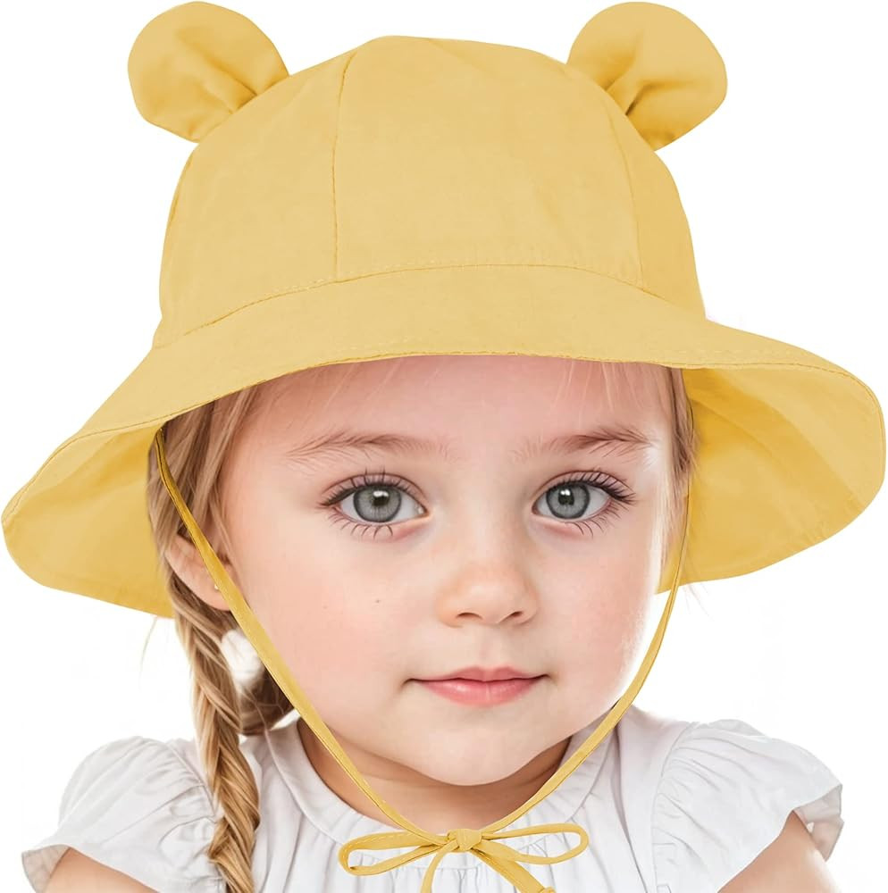 Zando Baby Sun Hat Newborn UPF 50+ Wide Brim Toddler Bucket Hat for Boys Girls Hats Adjustable Su... | Amazon (US)