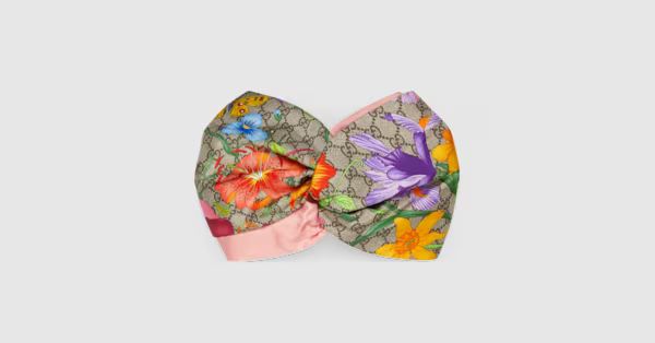Gucci GG Flora print silk headband | Gucci (US)