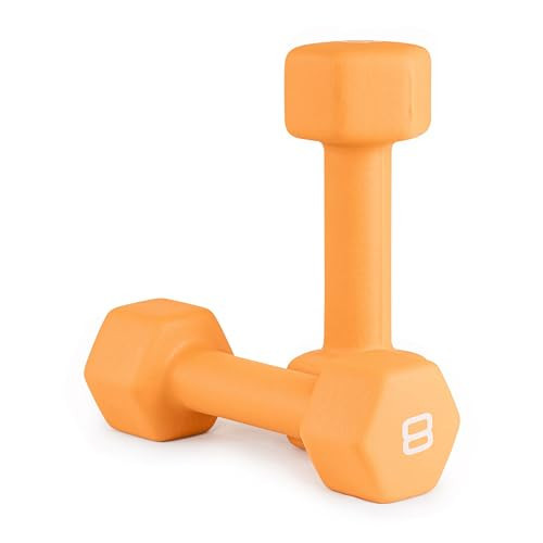 CAP Barbell CAP Neoprene Coated Dumbbell Weight, 8 lb Pair, Orange | Amazon (US)