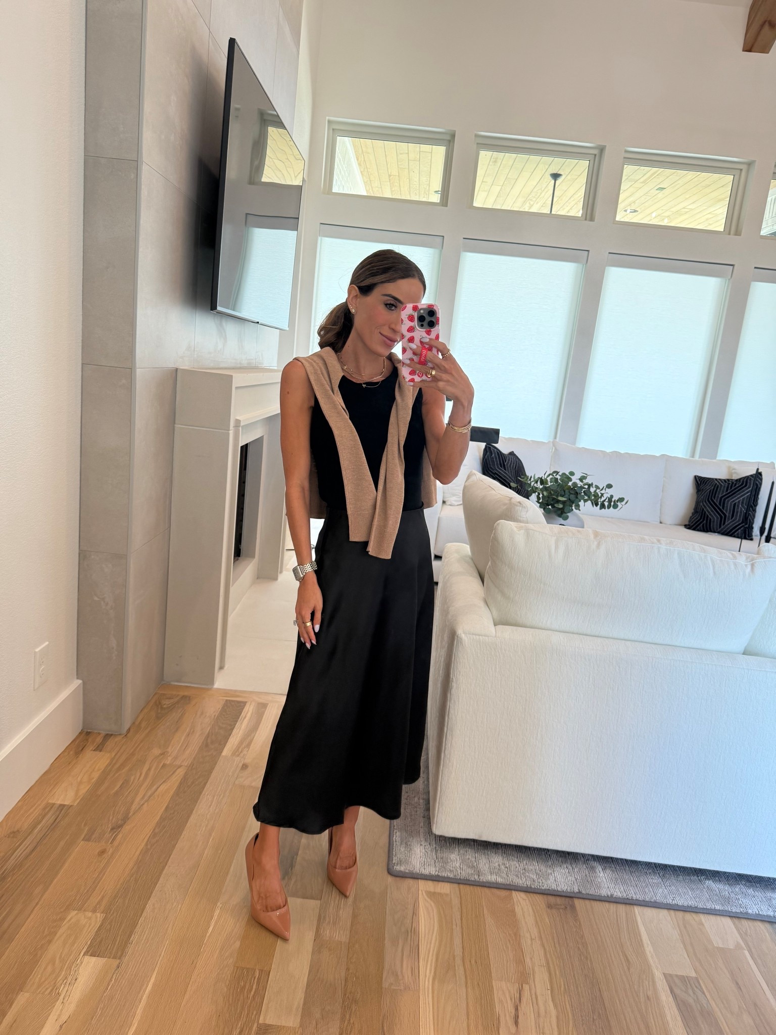 Fall transitional workwear outfit idea Amazon satin skirt 

#LTKFindsUnder100 #LTKFindsUnder50