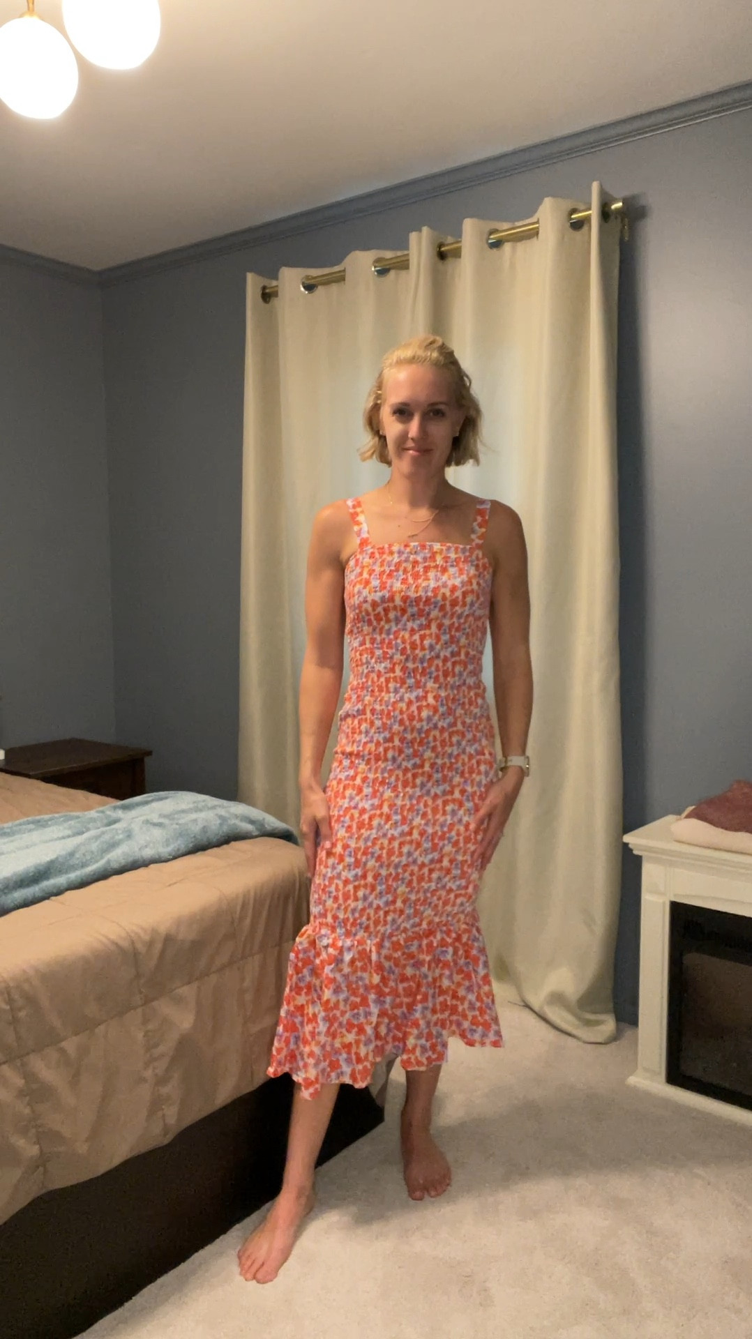 Such a fun option for a summer wedding guest dress! The floral is gorgeous! Comes in different colors, and it’s SO stretchy! Definitely able to be a maternity dress for a wedding if you like some bodycon but love stretch and movement!

#LTKVideo #LTKfindsunder50 #LTKwedding