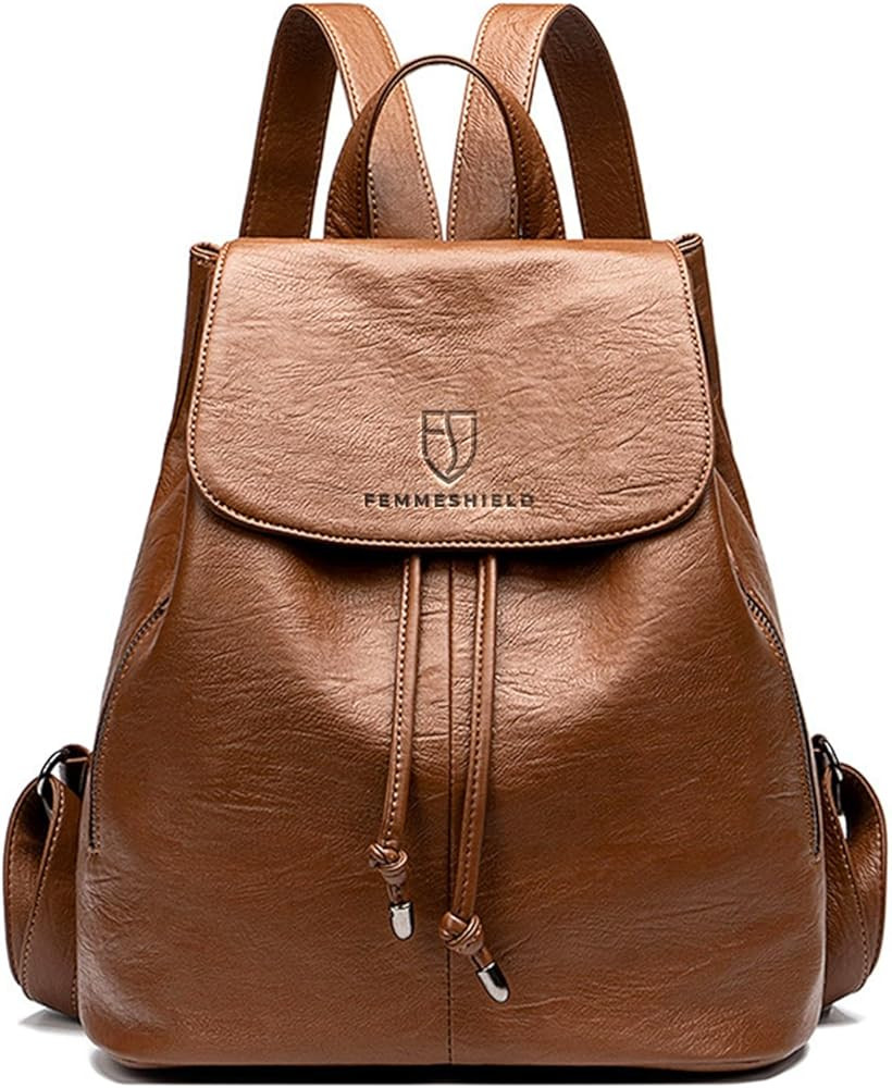 Women’s Vegan Leather Backpack Purse with Security-Focused Design – Lightweight, Practical Ba... | Amazon (US)