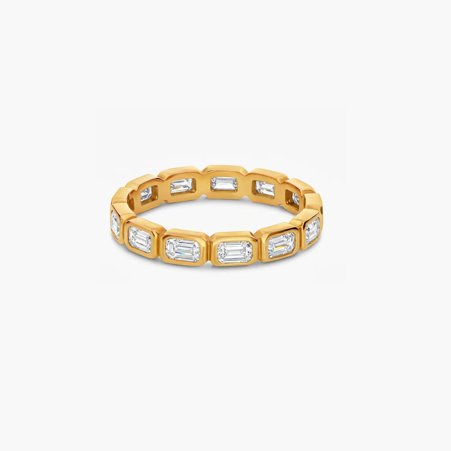 Baguette Line Ring - Gold | Oak & Luna (US)