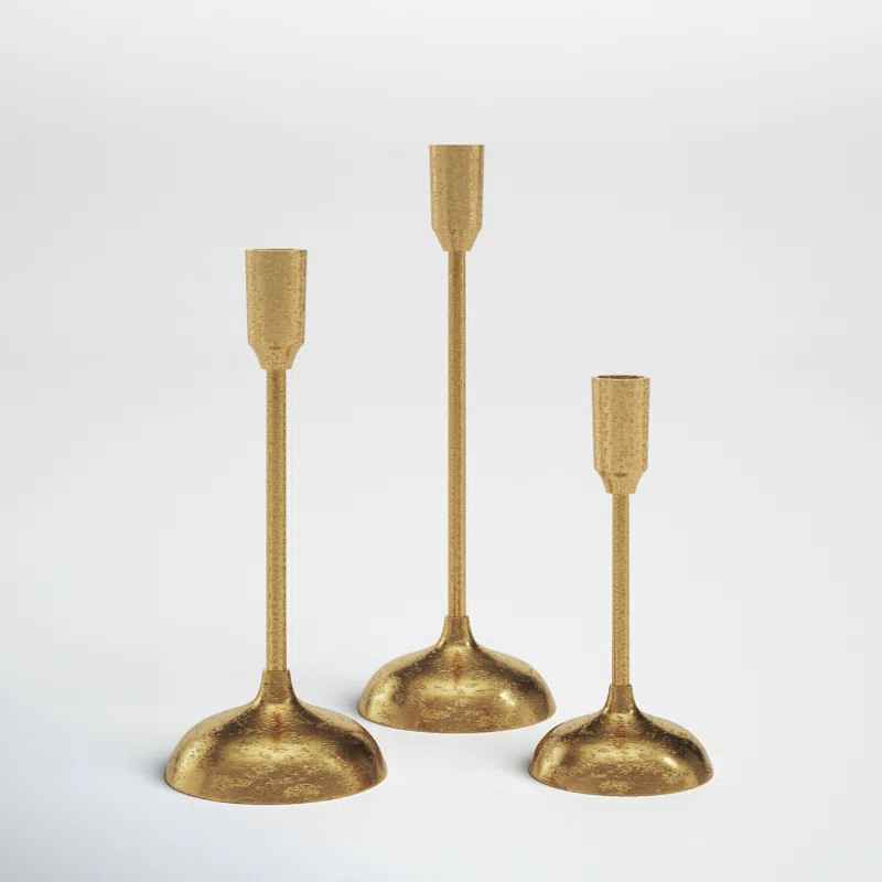 11.75'' H Metal Tabletop Candlestick | Wayfair North America