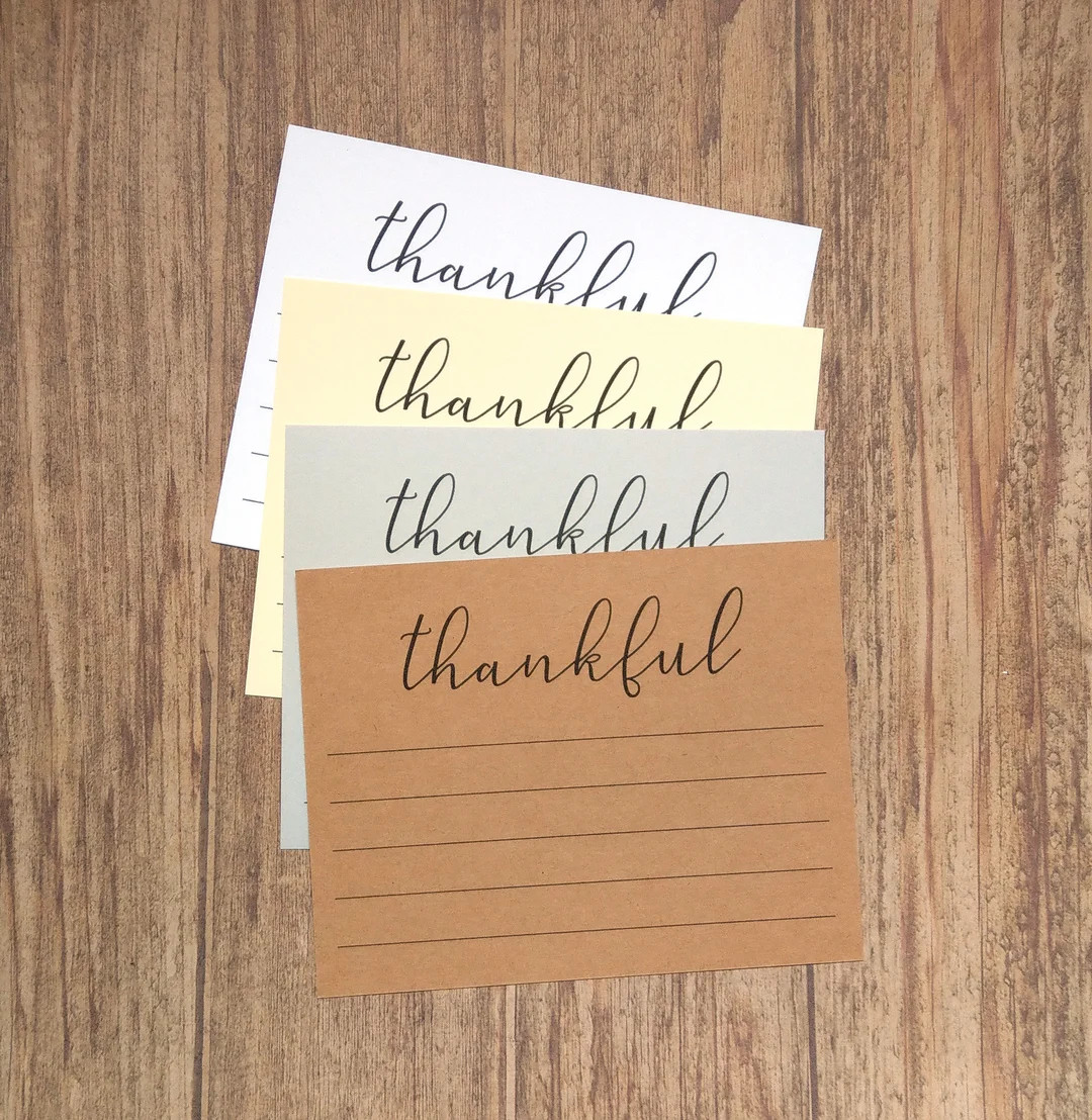Thankful Cards - Gratitude Activity for Thanksgiving Gathering - Etsy | Etsy (US)