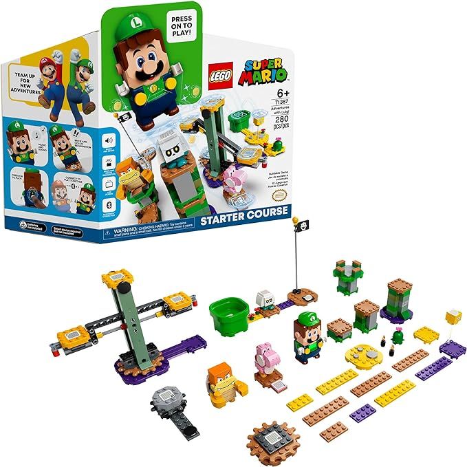 LEGO Super Mario Adventures with Luigi Starter Course 71387 Building Kit; Collectible Toy Playset... | Amazon (US)