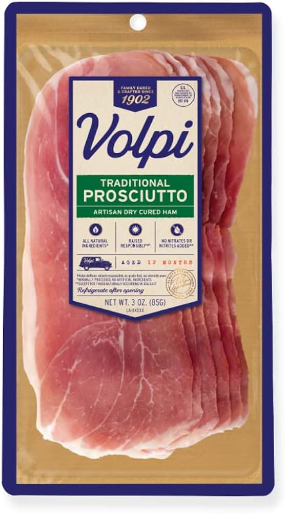 This item:  Volpi Pre-Sliced Prosciutto - 3 oz | Amazon (US)