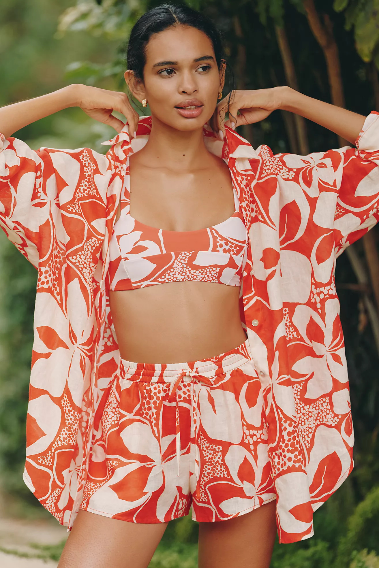 LSPACE Rio Linen Tunic Shirt | Anthropologie (US)