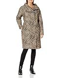 Daily Ritual Women's Quilted Oversized-Fit Long Coat, Leopard Print, Medium | Amazon (US)