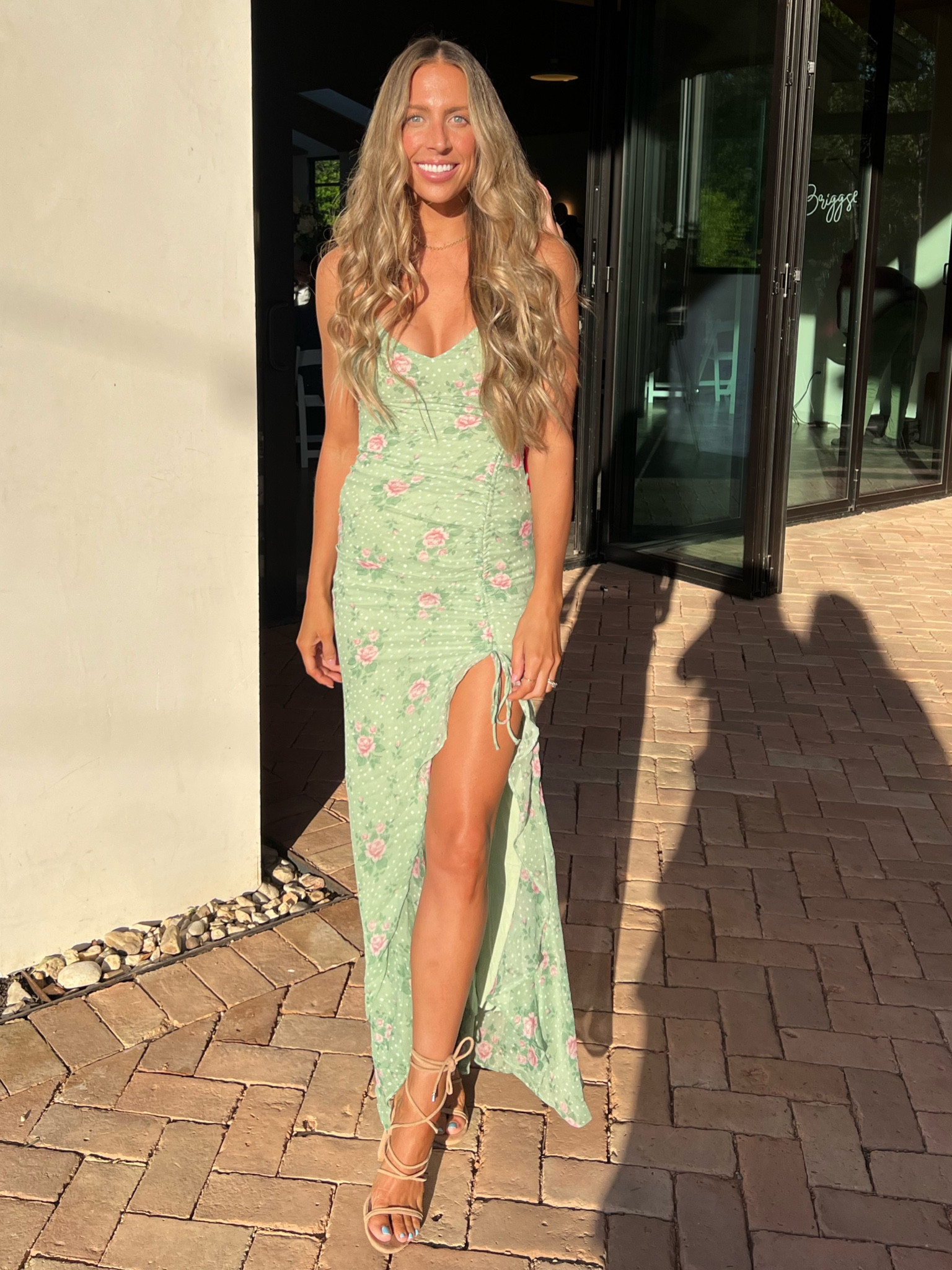 Wearing the size XS in this dress  (with 2 pairs of spanx underneath 🤪)  Shoes are SUPER old from Forever21 but linking similar options! 🫶🏻

#LTKshoecrush #LTKwedding #LTKFind