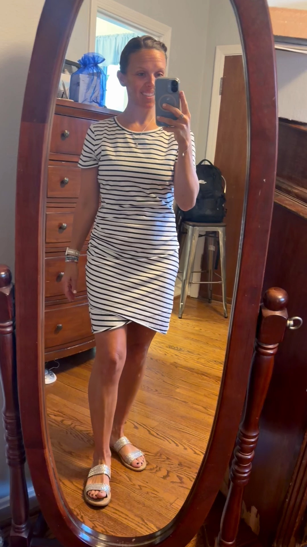 Teacher outfit - this dress is an easy and comfortable outfit one; I really  like the rouching and it comes in more colors.  


#LTKOver40 #amazon #stripeddress #teacherdress

#LTKootd #LTKvlog #LTKstorytime