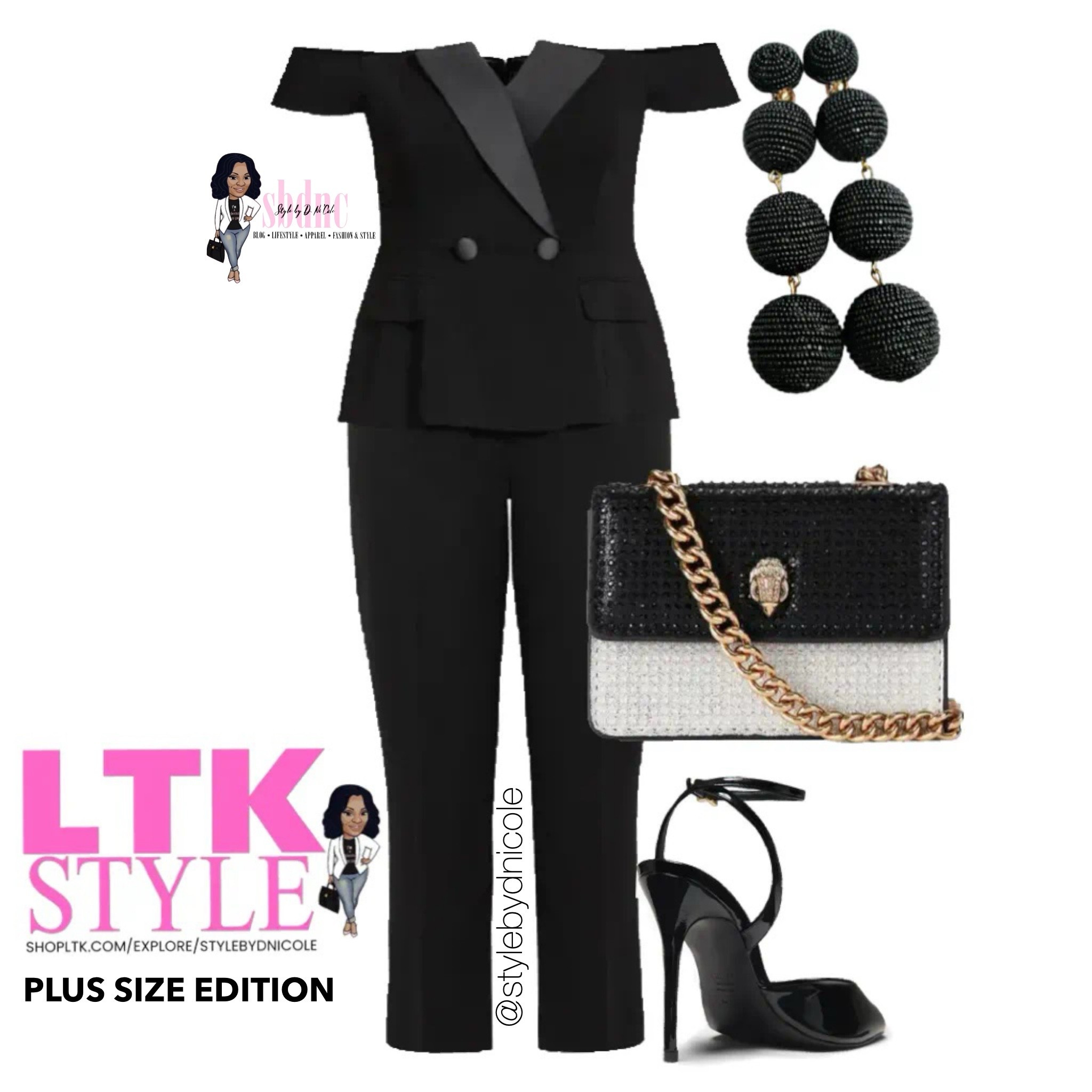 A simple, yet elegant look perfect for a black tie event or to see Jeezy in concert! 

Available in sizes 12-24. 

#LTKPlusSize #LTKParties #LTKSeasonal