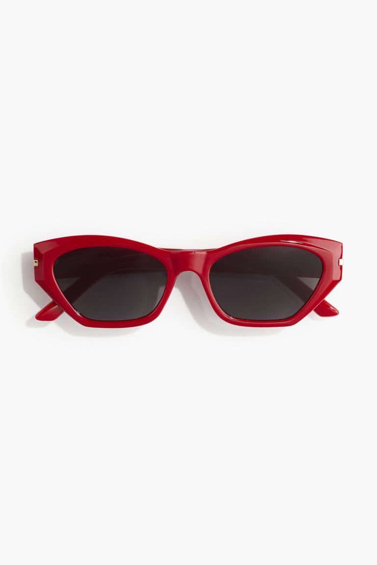 Cat Eye Sunglasses - Red - Ladies | H&M US | H&M (US + CA)
