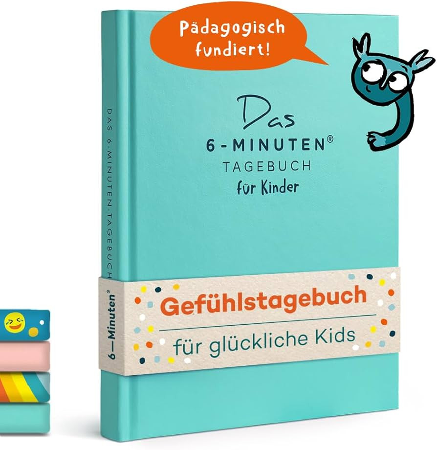 UrBestSelf 6-Minuten Gefühlstagebuch Kinder 6-12 Jahre - Tagebuch Mädchen & Jungs - Tagebuch Ki... | Amazon (DE)