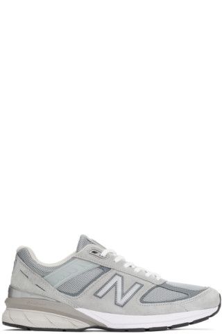 New Balance - Grey Made In US 990 v5 Sneakers | SSENSE