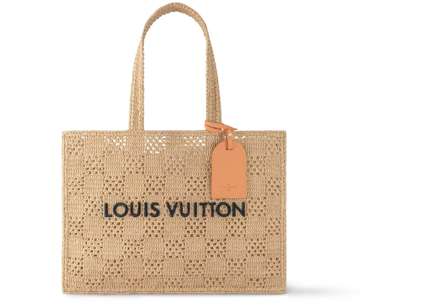 Louis Vuitton Shopper BagMM Damier Raffia Natural Beige | StockX