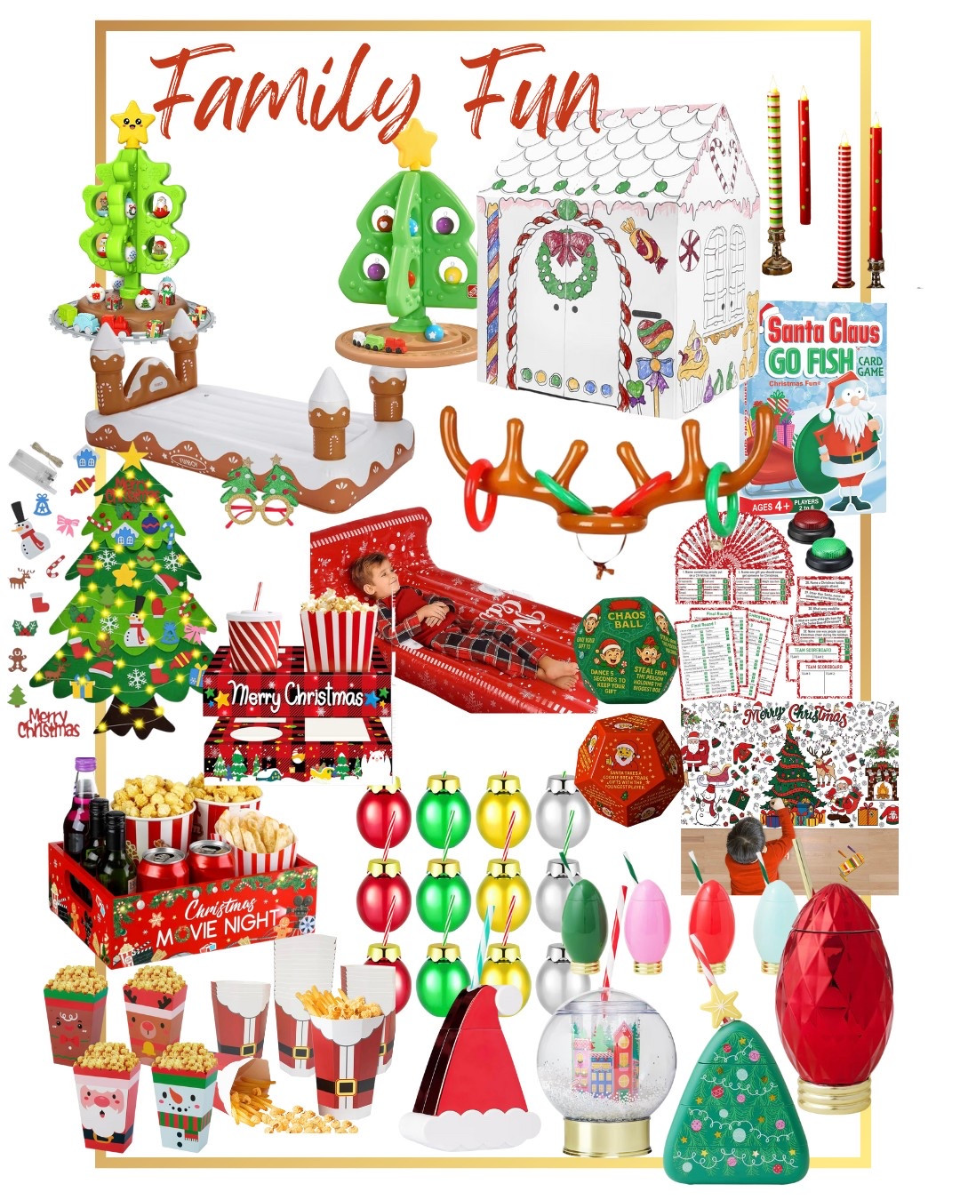 Christmas Family Fun 
Christmas Movie Night 
Christmas Party


#LTKSeasonal #LTKFamily #LTKHoliday