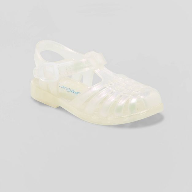 Toddler Girls&#39; Sunny Jelly Sandals - Cat &#38; Jack&#8482; Clear 8 | Target