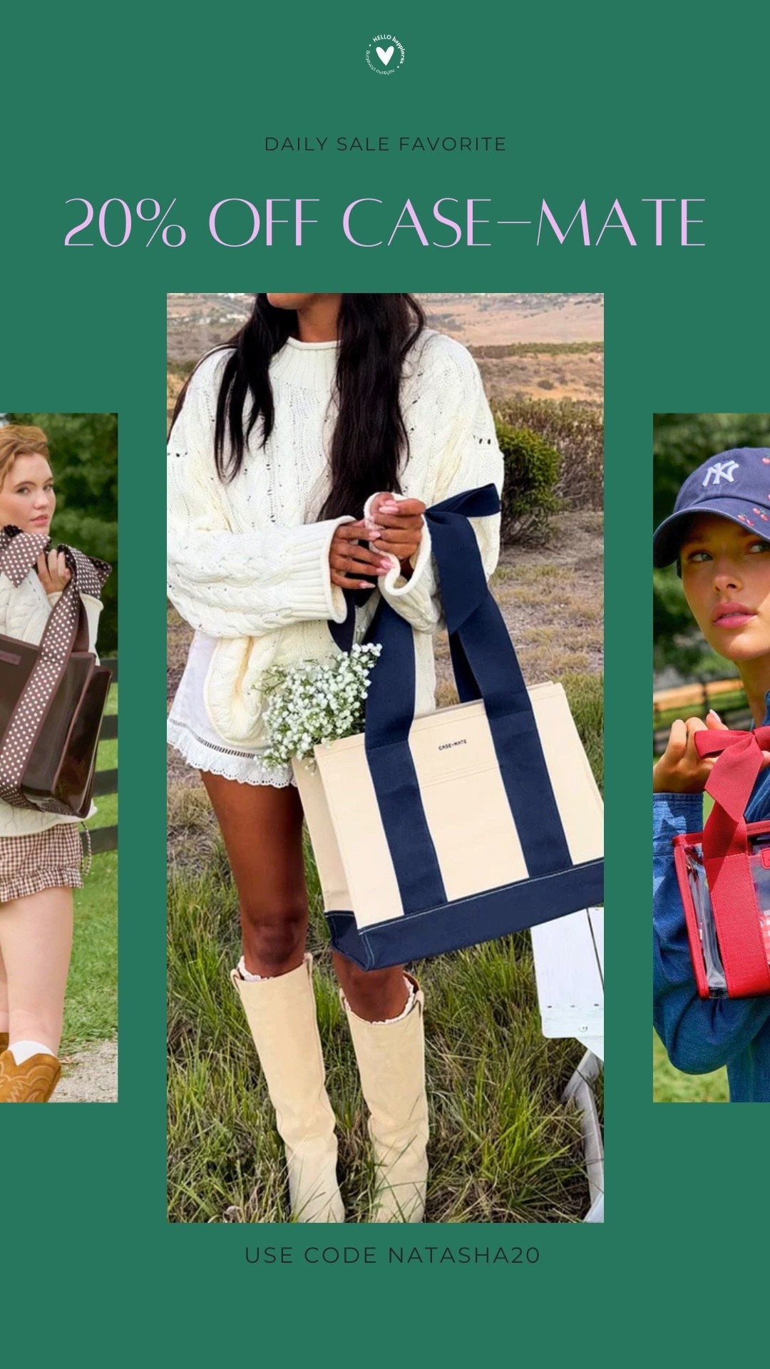 The cutest carryalls are on sale 🎀✨ Case-Mate is 20% off with code NATASHA20!! Loving these totes for work, travel + everything in between 🤎

#LTKSaleAlert #LTKTravel #LTKdayinmylife