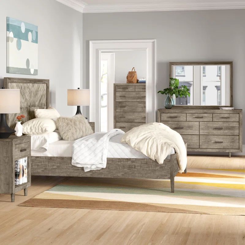 Peloquin Solid Wood Platform 6 Piece Bedroom Set | Wayfair North America