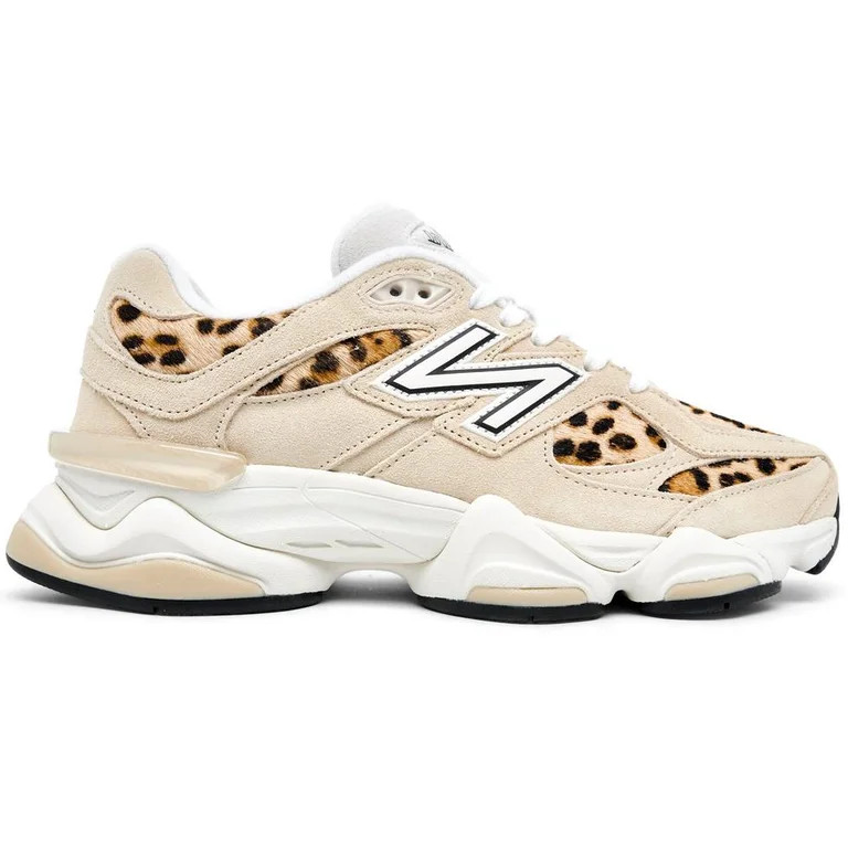 New Balance 9060 Tan Leopard Print White (Women's) | Walmart (US)