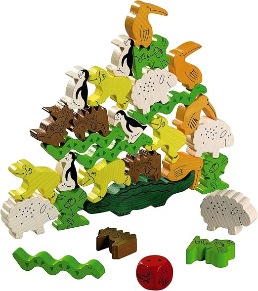 HABA Animal Upon Animal - Classic Wooden Stacking Game Fun for The Whole Family (Made in Germany) | Amazon (US)