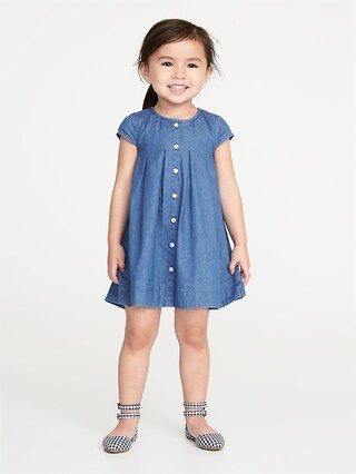 Chambray Swing Shirt Dress for Toddler Girls | Old Navy US