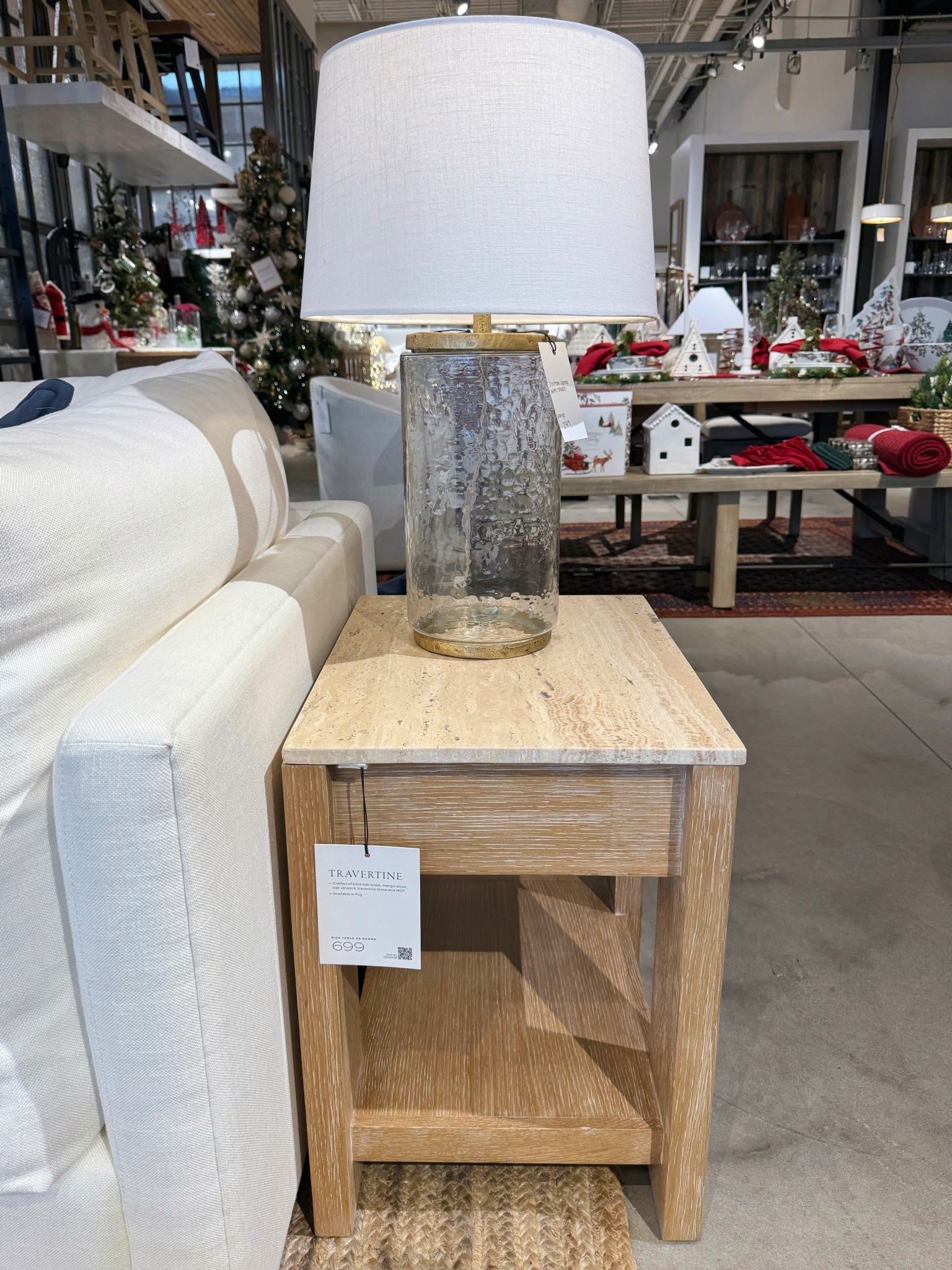 A chic little accent! 💫 The Travertine Square Side Table from Pottery Barn brings in that natural stone texture with a clean, modern feel. Simple, elevated, and perfect beside a sofa or chair! ✨ #PotteryBarn #SideTable #AccentTable

#LTKSaleAlert #LTKHome