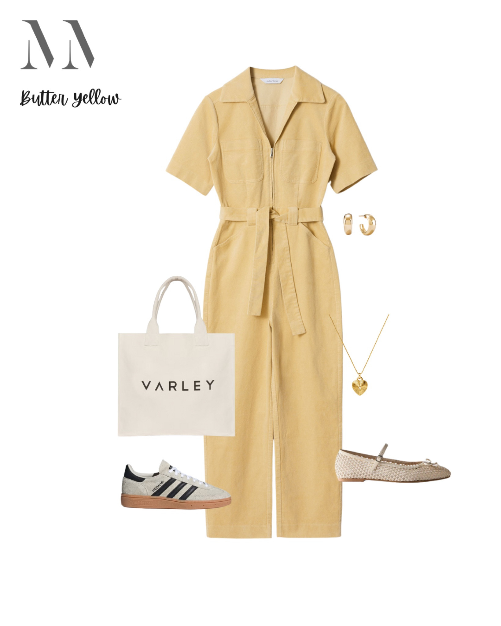 You know we love a one piece that does all the hard work for you , just like this jumpsuit in butter yellow. A versatile piece that’s perfect with trainers for daytime or ballet flats for a more refined look. Accessorise with gold jewellery in a canvas tote for easy everyday styling.

#LTKuk #LTKspring #LTKmidsize
