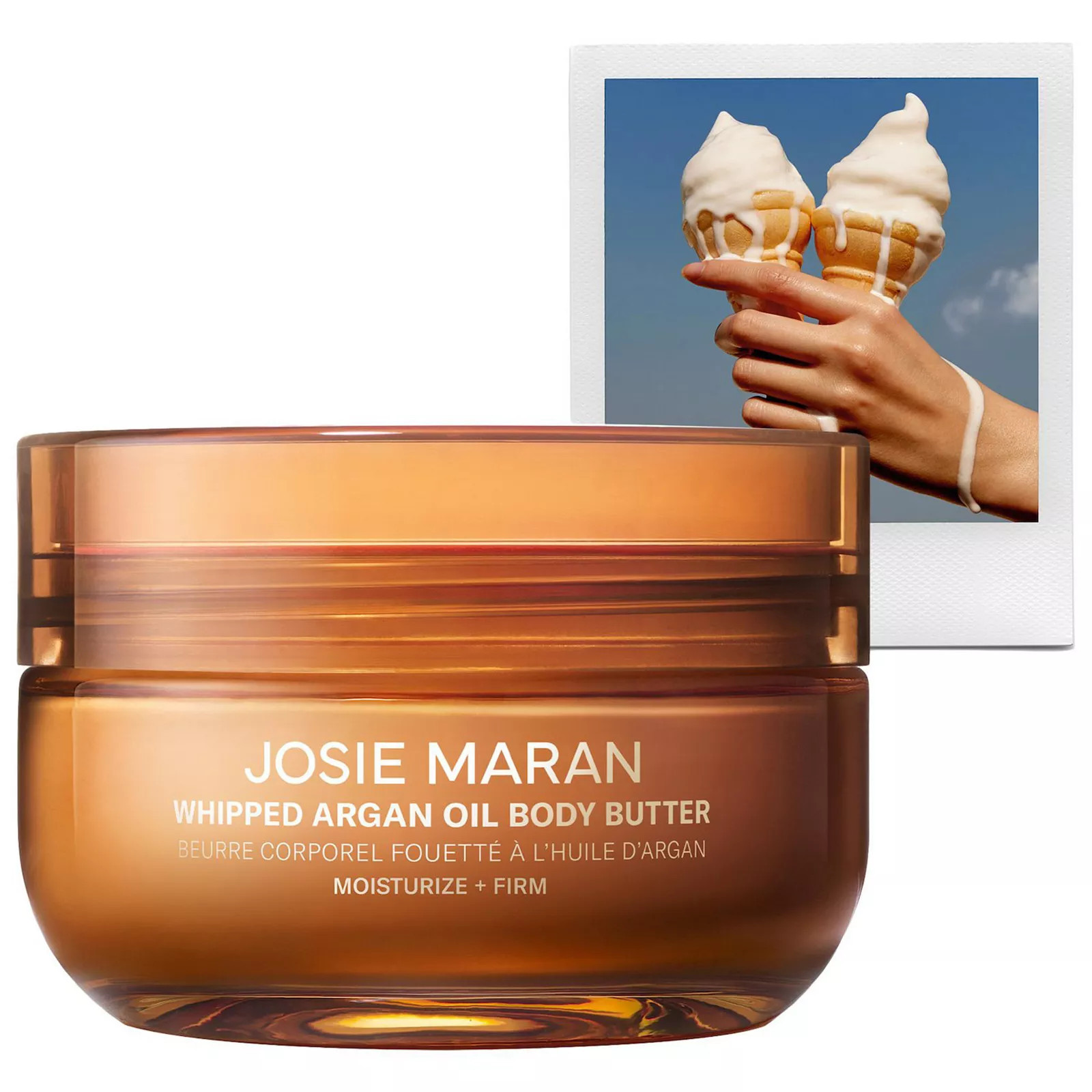Josie Maran Vanilla Vibezzz - Whipped Argan Oil Refillable Firming Body Butter Jar, Size: 6 Oz, White Vibez | Kohl's