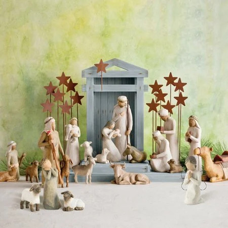 20pcs Nativity Figures Set Statue Hand Painted Decor Christmas Gift+Manger+star group - Walmart.c... | Walmart (US)