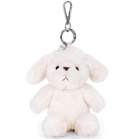 McHugs: Plush Bag Charm - Joyce Cream Dog - White Stuffed Animal Clip Keychain, Backpack Ornament, Travel Accessory, Soft Companion Keepsake, Kids 3+ | Walmart (US)