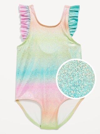 Ruffle-Trim One-Piece Swimsuit for Toddler Girls | Old Navy (US)
