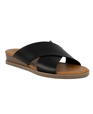 Women's Jumble Criss Cross Wedge Sandals | Macy's