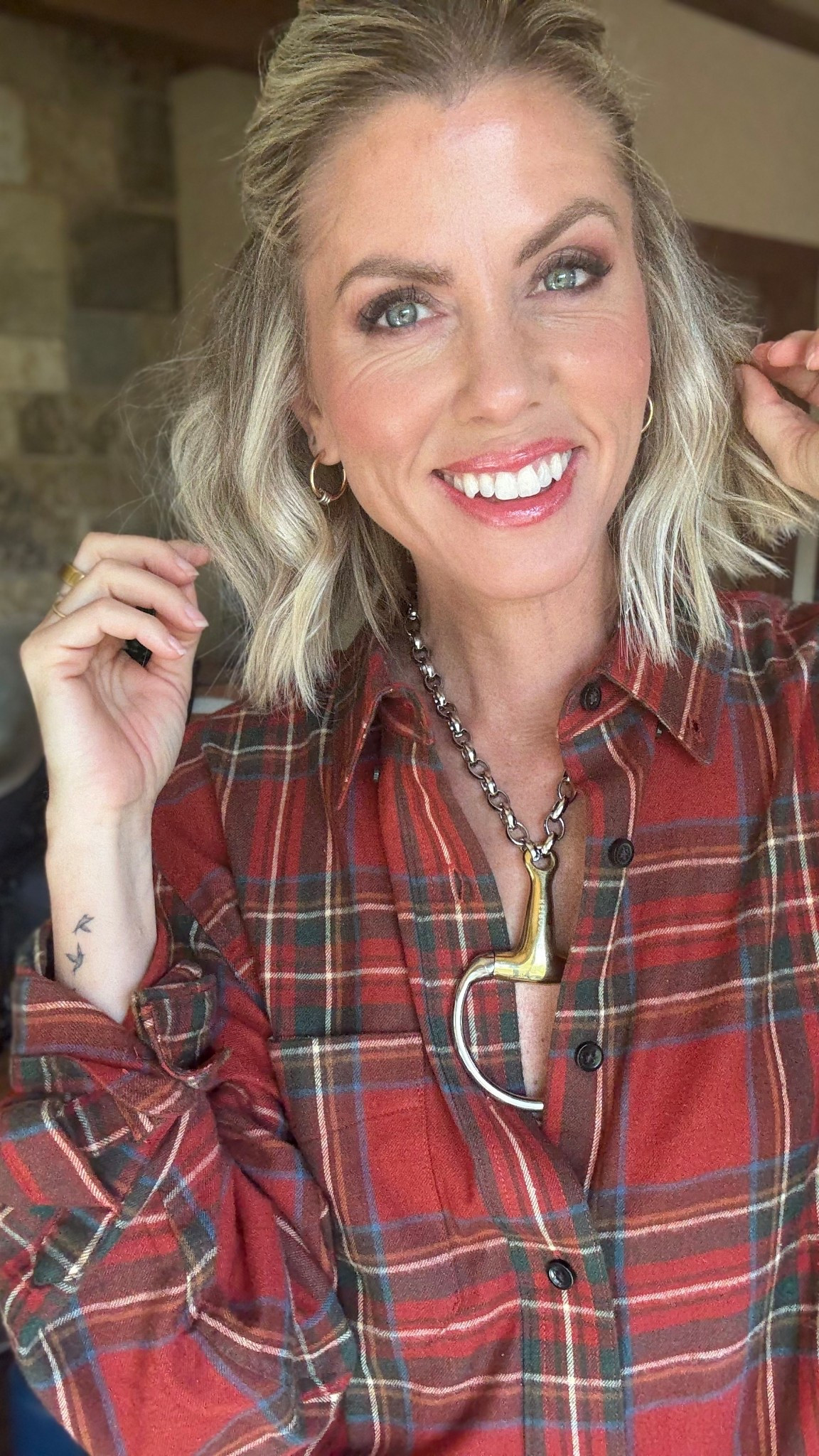 I ordered a large TALL so I could wear it as a shirt dress. It’s a men’s sizing. 
I’m 5’8.5 

#LTKOver40 #LTKStyleTip #LTKSeasonal