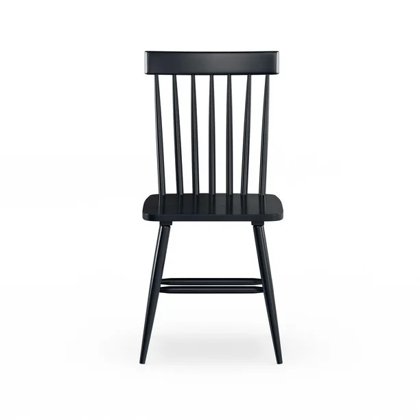 Better Homes & Gardens Gerald Classic Black Wood Dining Chairs, Set of 2 | Walmart (US)