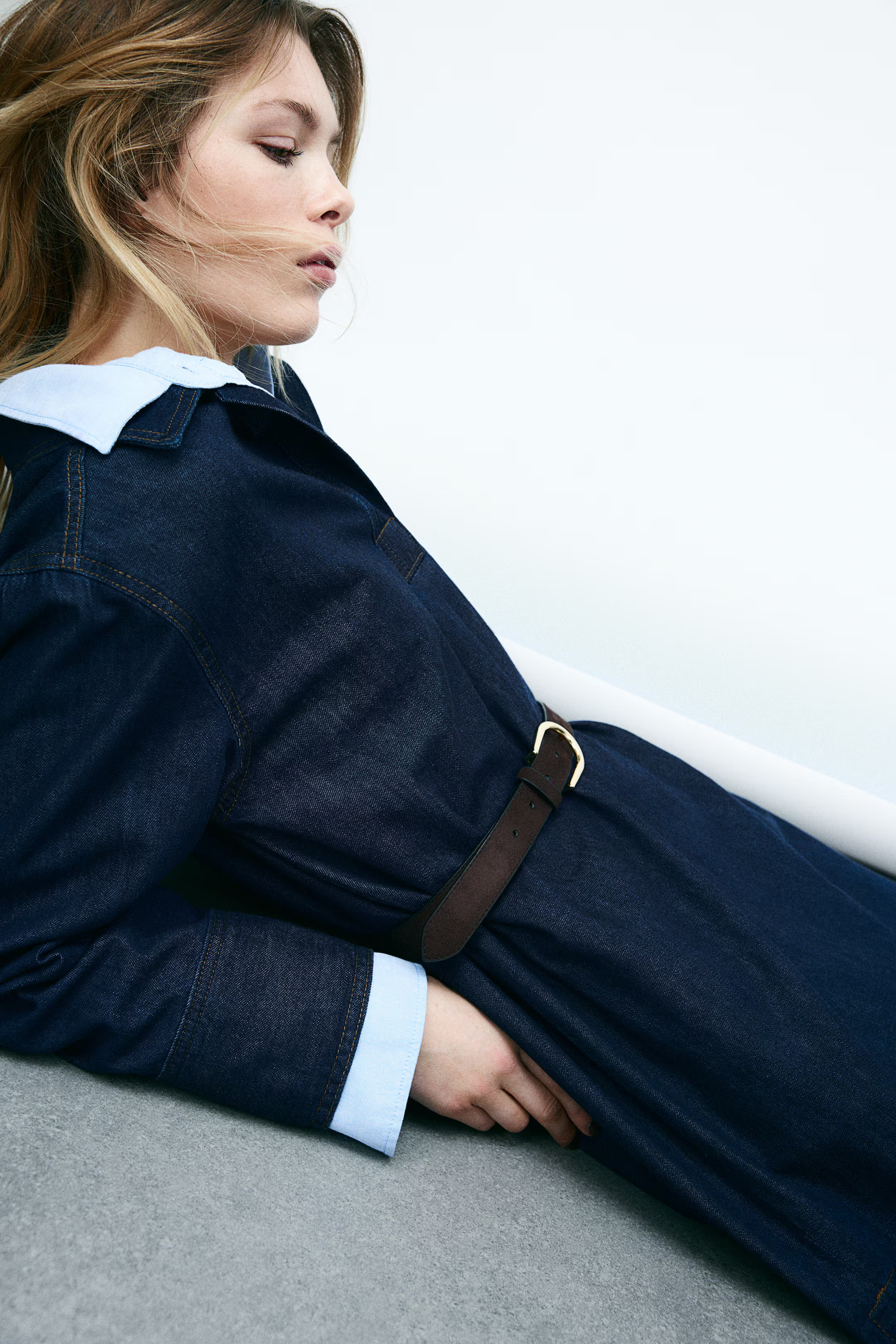 Denim Dress with Collar | H&M (US + CA)