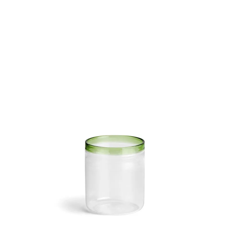 Tealight Candle Holder with Green Rim | Daylesford Organic