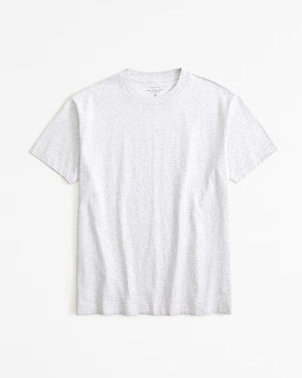 Essential Premium Polished Oversized Tee | Abercrombie & Fitch (US)