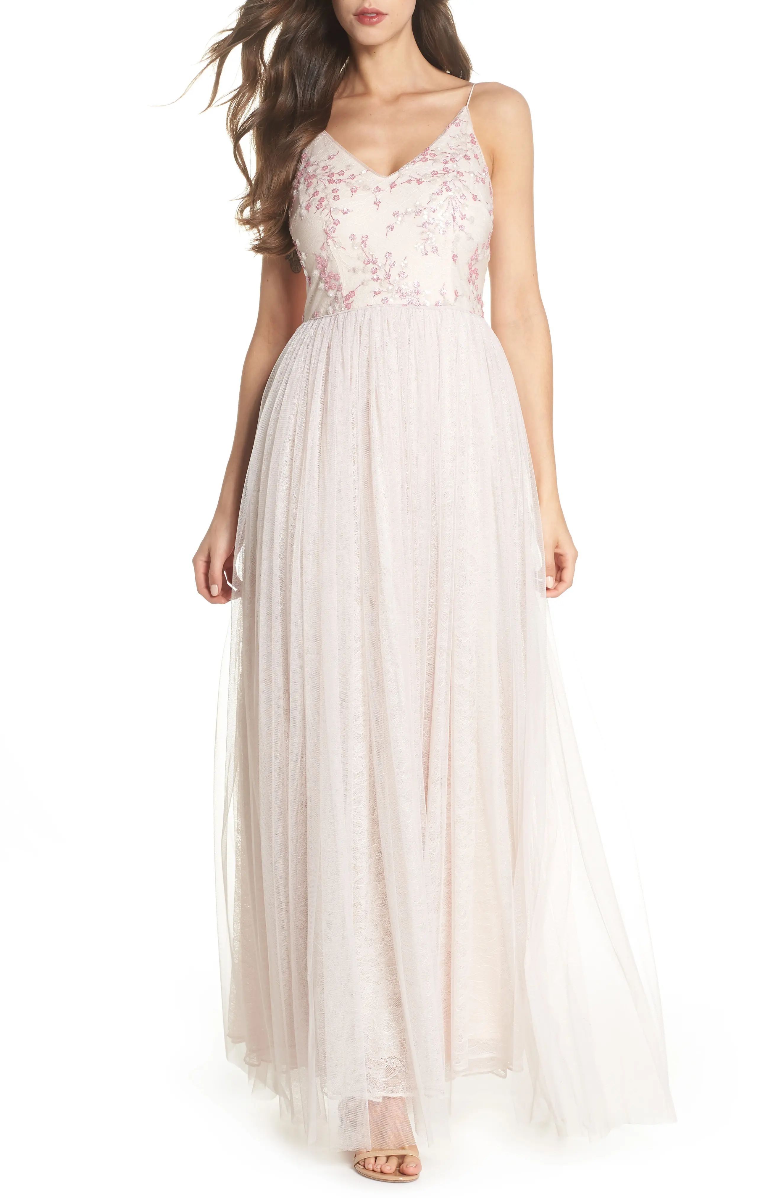 Embellished Bodice Tulle Gown | Nordstrom