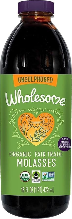 Wholesome Organic Blackstrap Molasses, 16 oz, 1-Pack | Amazon (US)