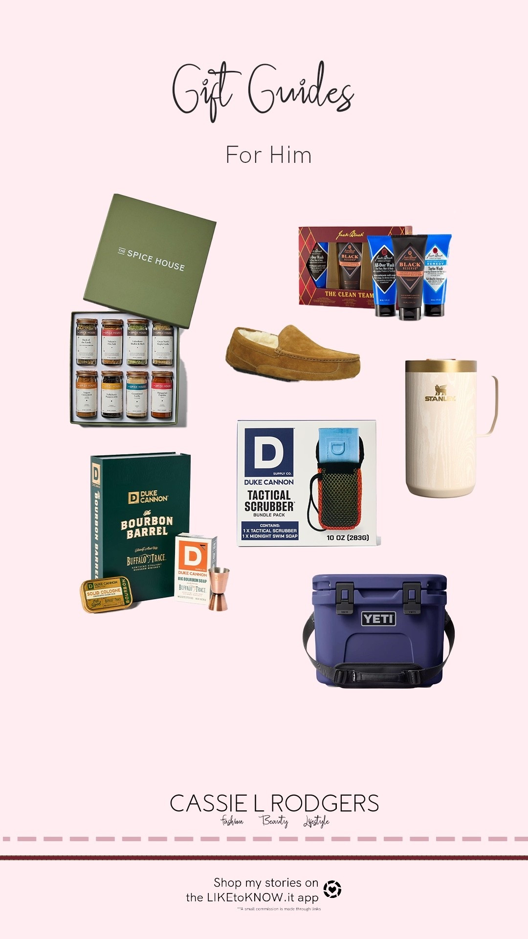 Gift guide for him
For any man in your life, from a new spice set to a skincare set you know they need, cozy slippers and mugs and outdoors accessories like the yeti cooler 

#LTKGiftGuide #LTKHoliday #LTKMens