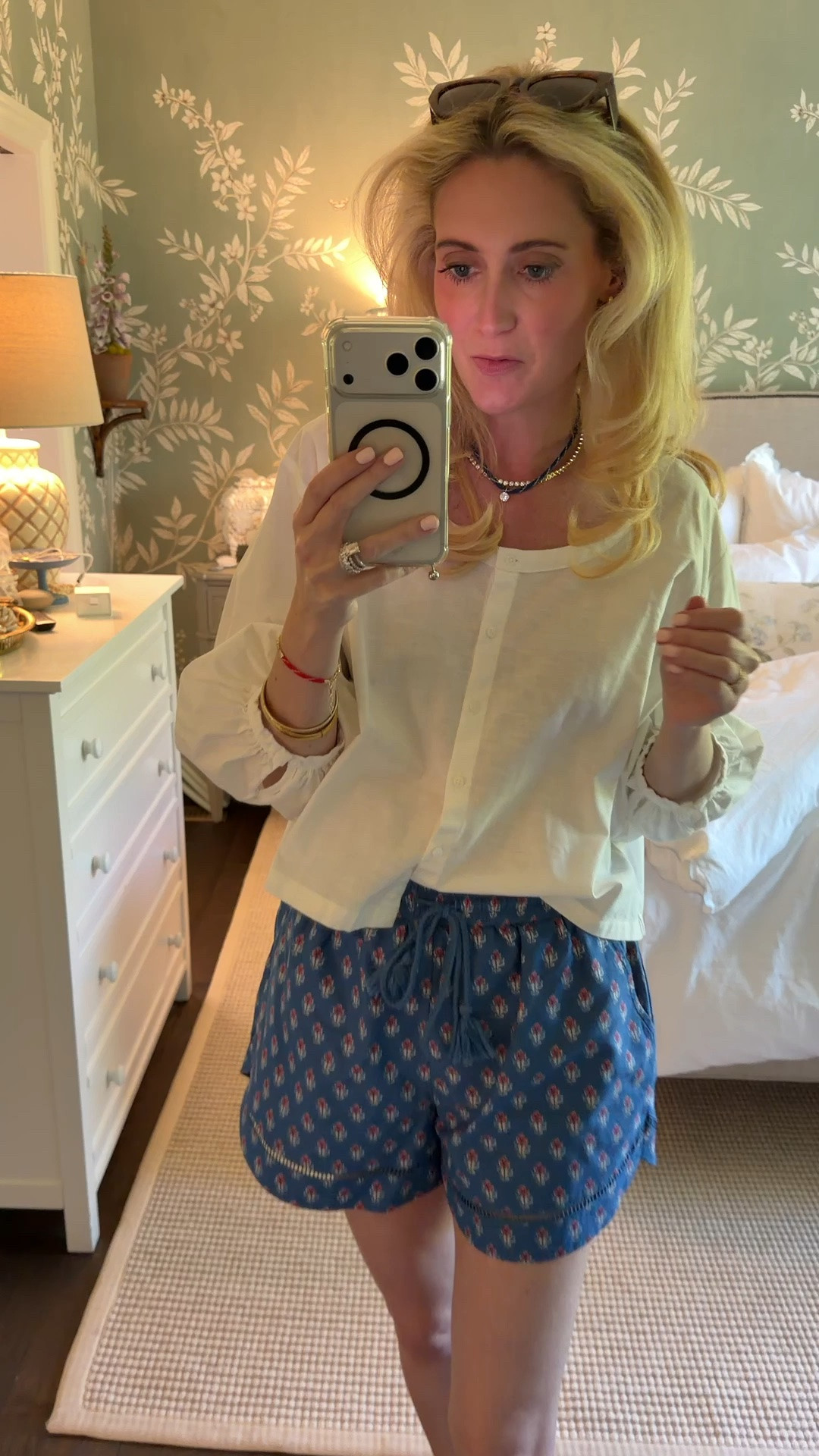 @Target shorts @Tuckernuck top and @Electric Picks Jewelry jewelry!
